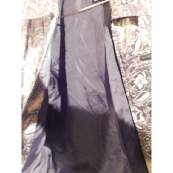 Chico Size 2 Dark Gray / Gold / Silver Multi Color Blazer / Jacket  RN79984 - Picture 7 of 7